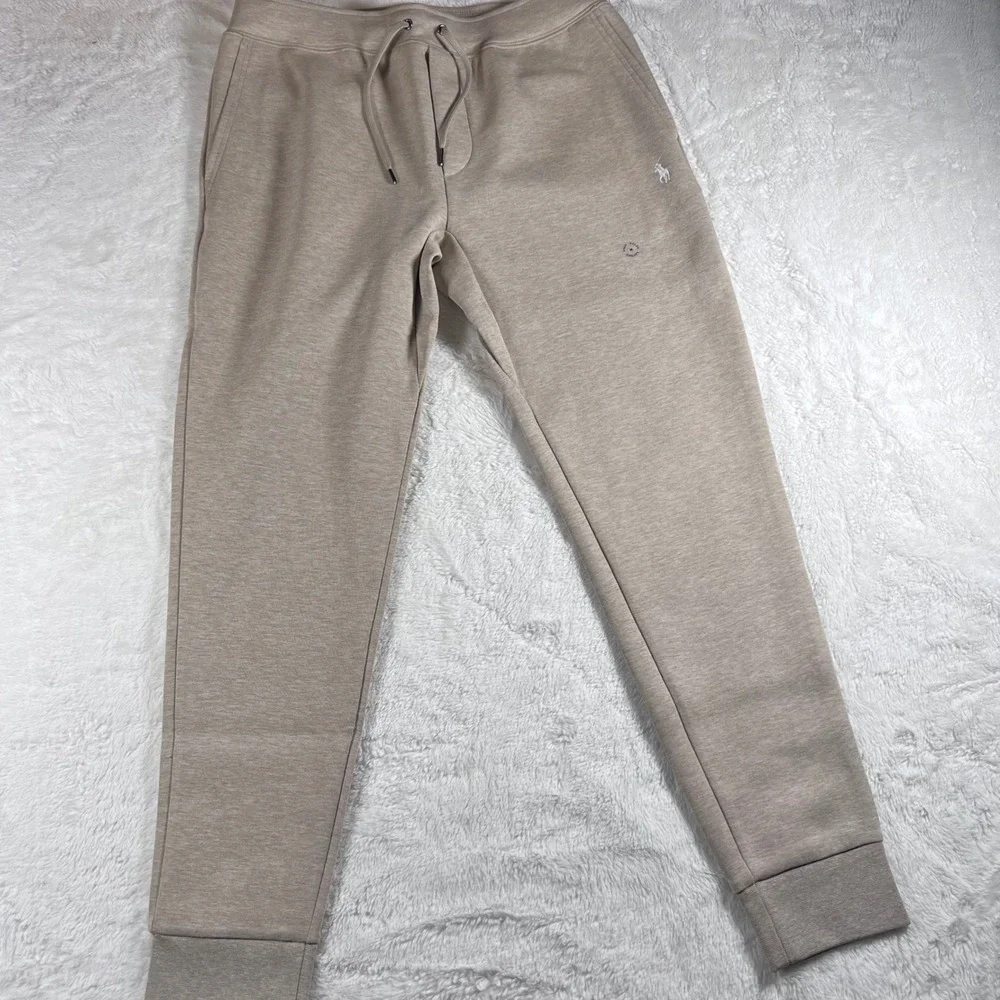 Polo Ralph Lauren Mens Double-Knit Jogger Pants Tuscan Beige Heather‎ Medium NWT